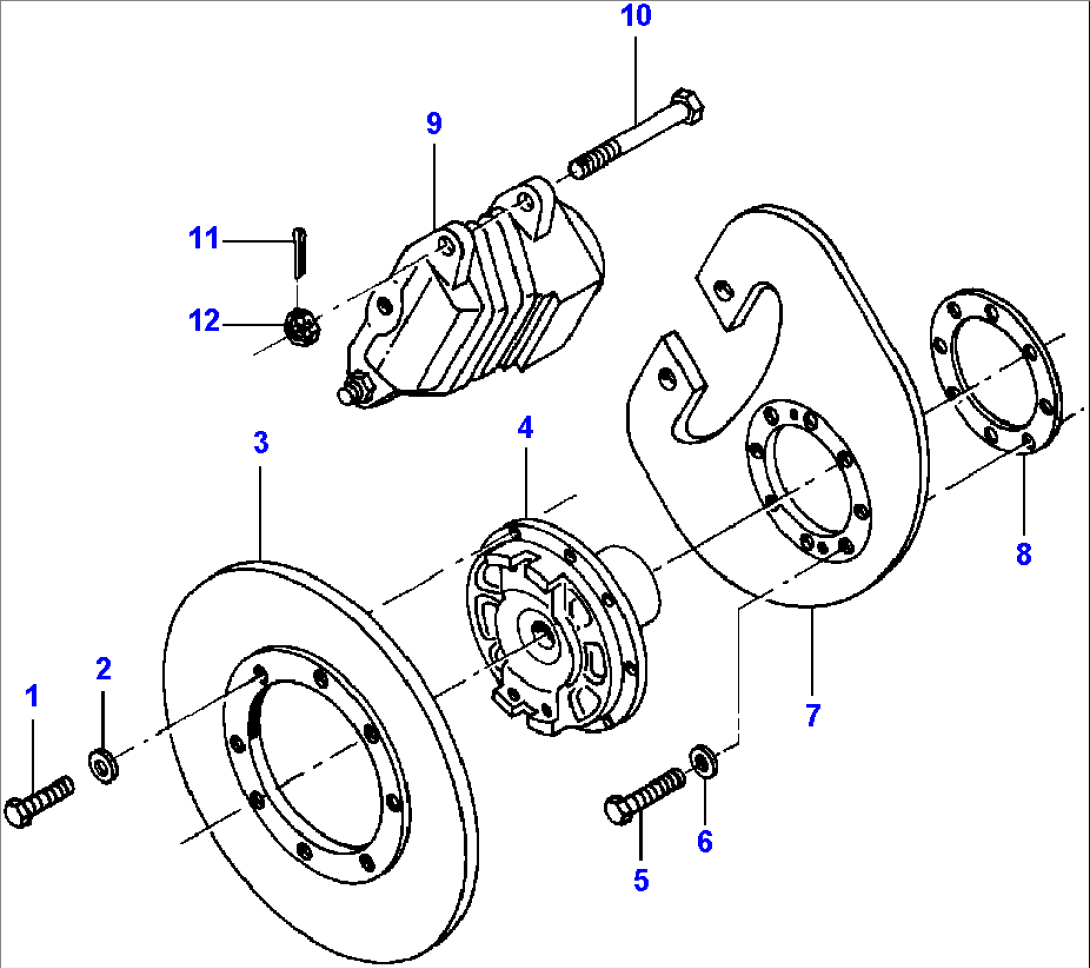 PARKING BRAKE - F2 S/N 200000 THRU 200385, 200387, 200389, 200390, 200394, 200397, 200400 & 200401