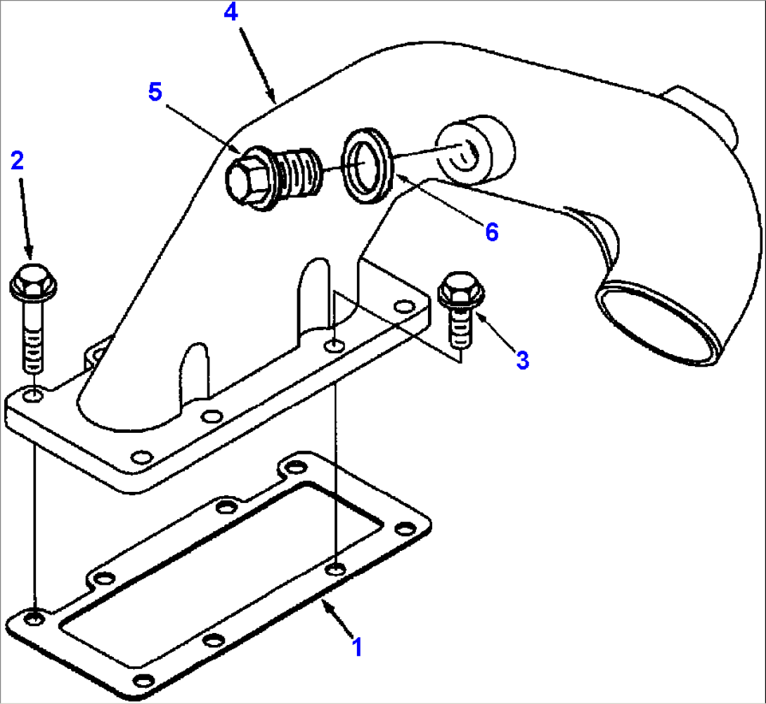 FIG. A1204-A3A2 AIR INTAKE MANIFOLD COVER CONNECTION