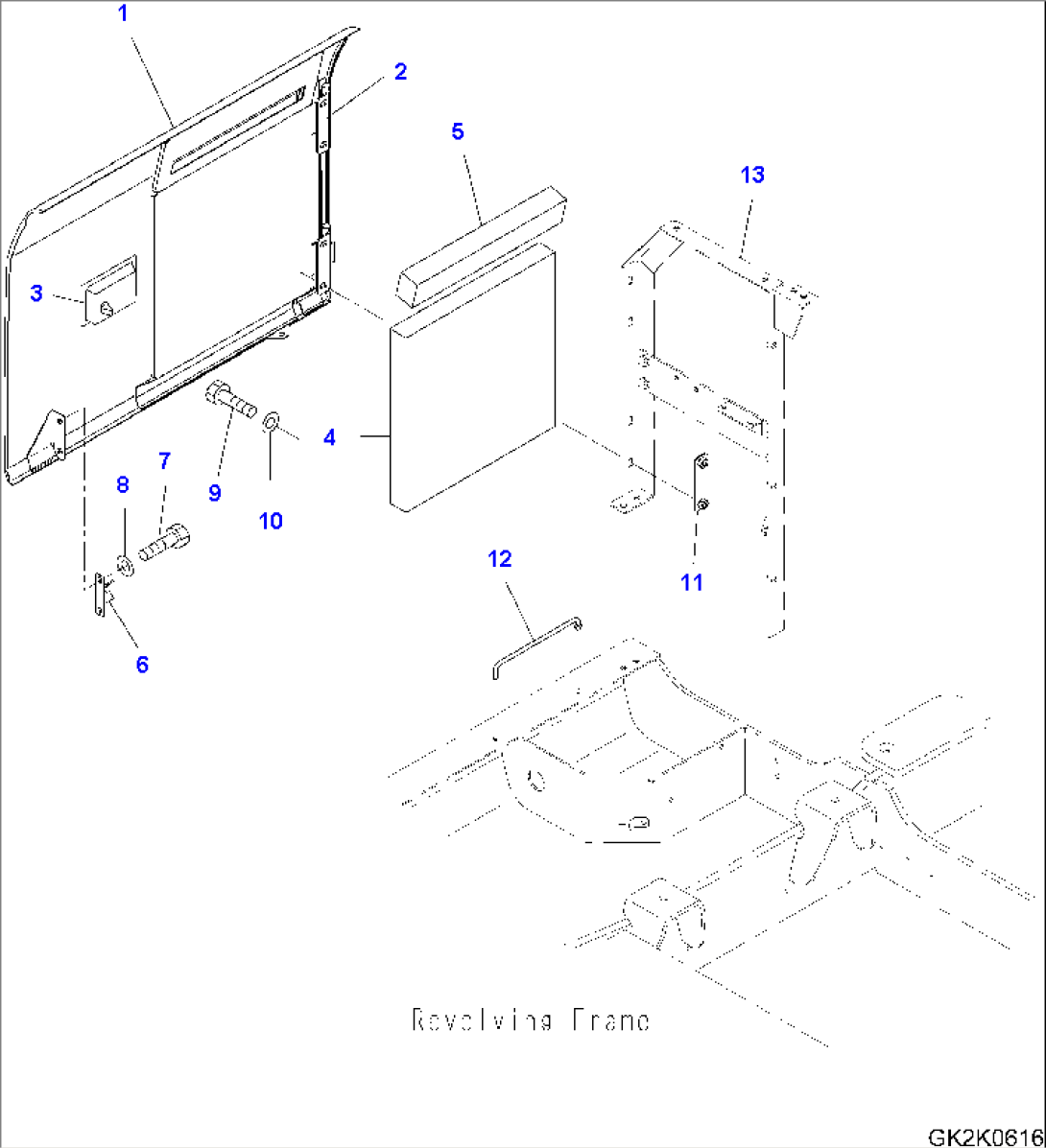 RIGHT SIDE DOOR (MACHINE CAB)