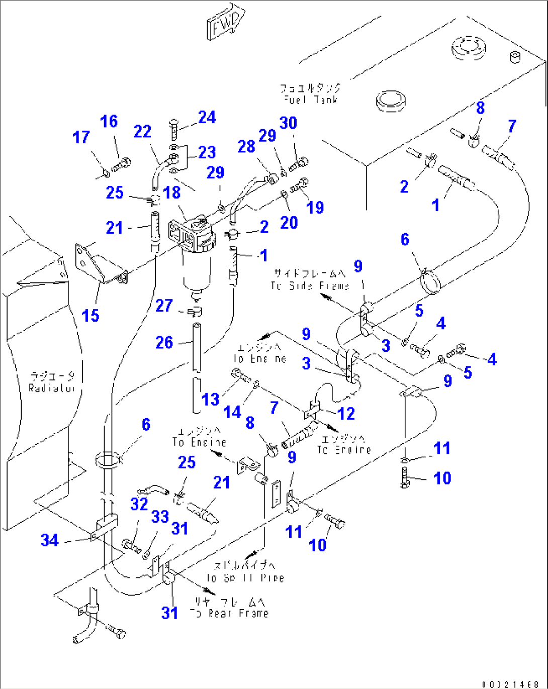 FUEL LINE(#11501-)