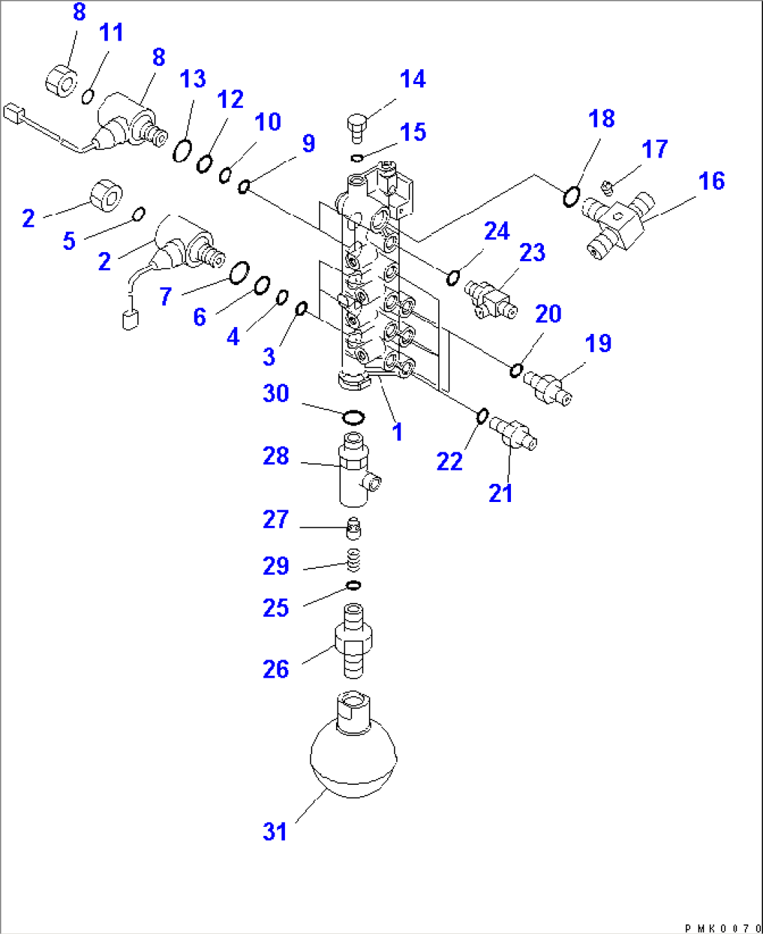 SOLENOID VALVE LINE (SOLENOID VALVE) (FOR ATTACHMENT)(#15118-15199)