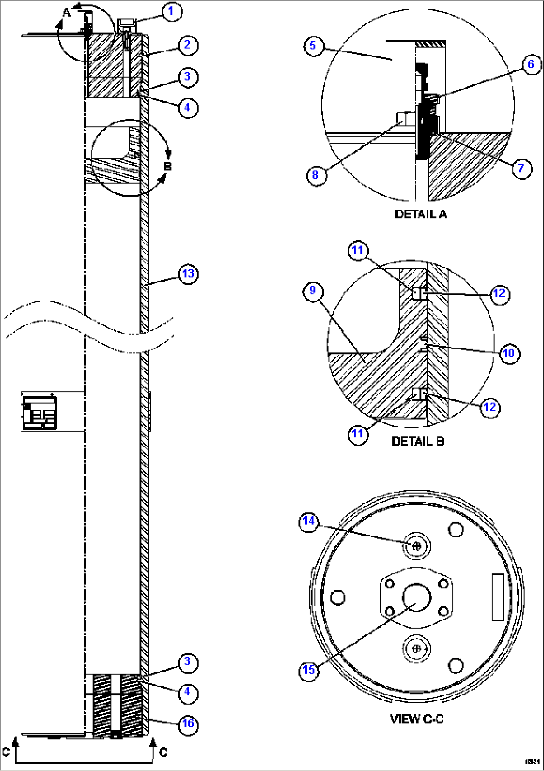 PISTON ACCUMULATOR 58C-60-00200