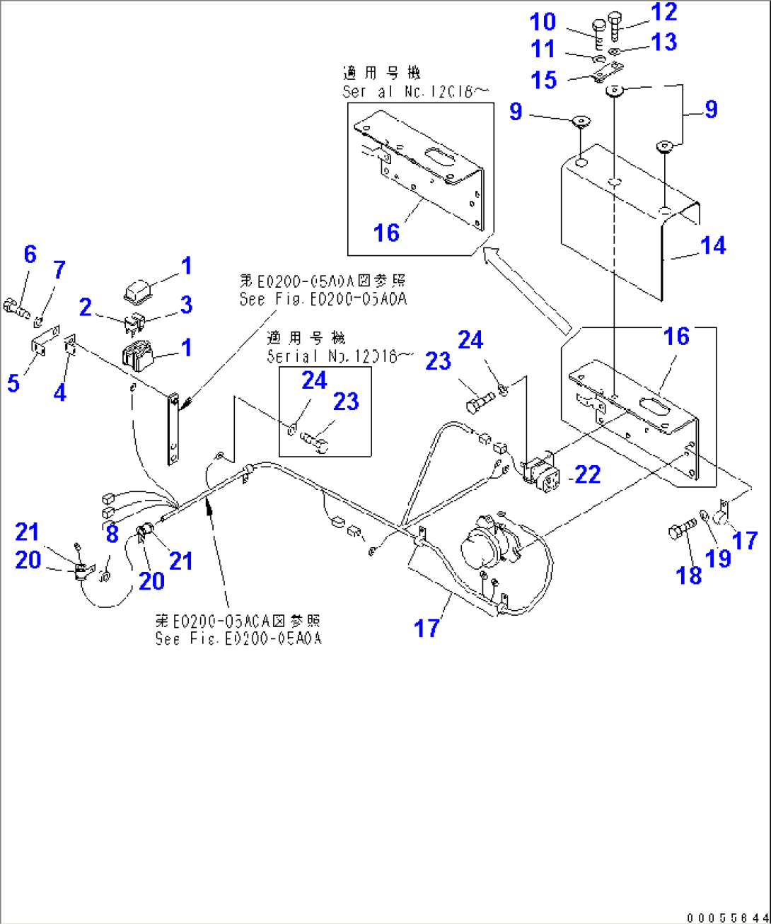 WIRING HARNESS (SLOW BLOW FUSE AND MOUNTING PARTS)(#12001-12024)