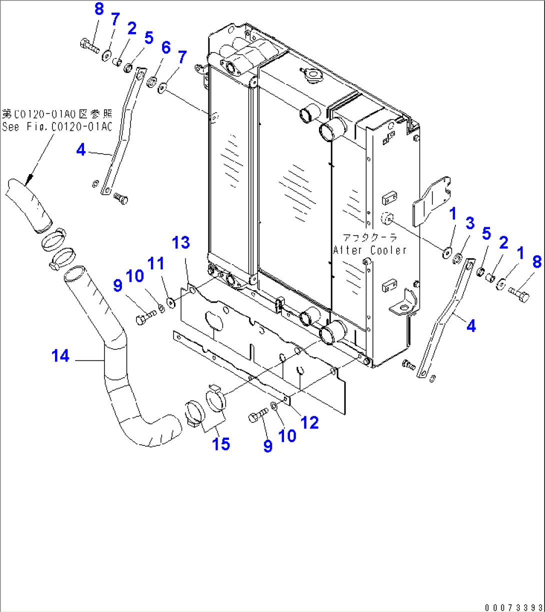 RADIATOR (CUSHION¤ SHEET AND RADIATOR PIPING) (FOR WIDE CORE RADIATOR)(#75001-)