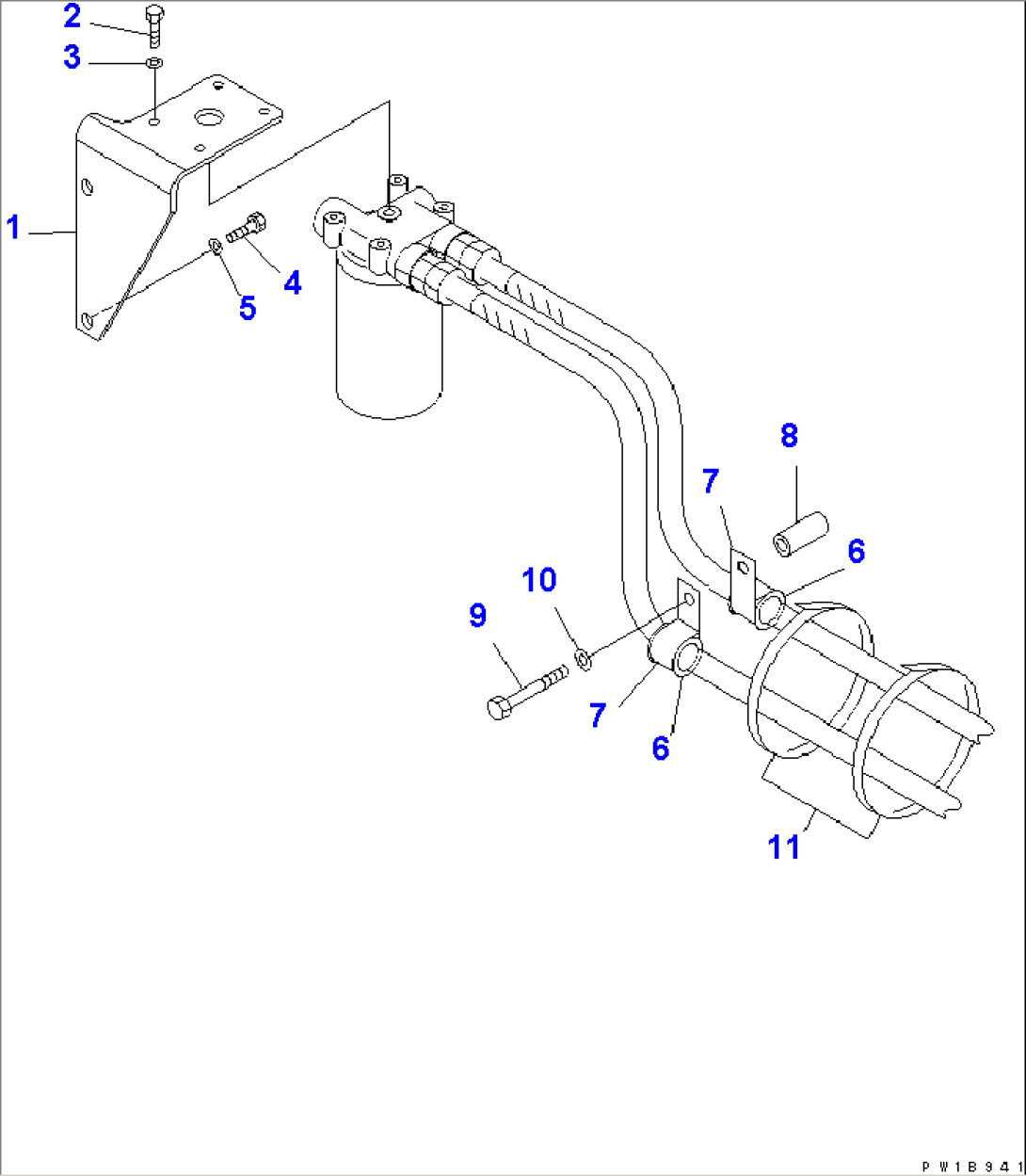 ENGINE MOUNT (REMOTE FILTER)