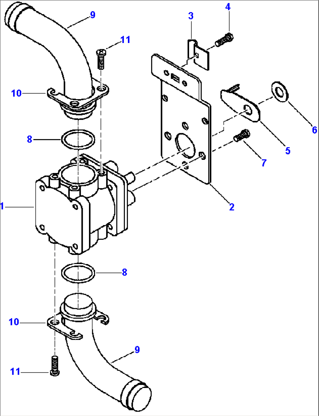 HEATER ASSEMBLY SIDE MOUNTED - EAGLE (HEATER VALVE)