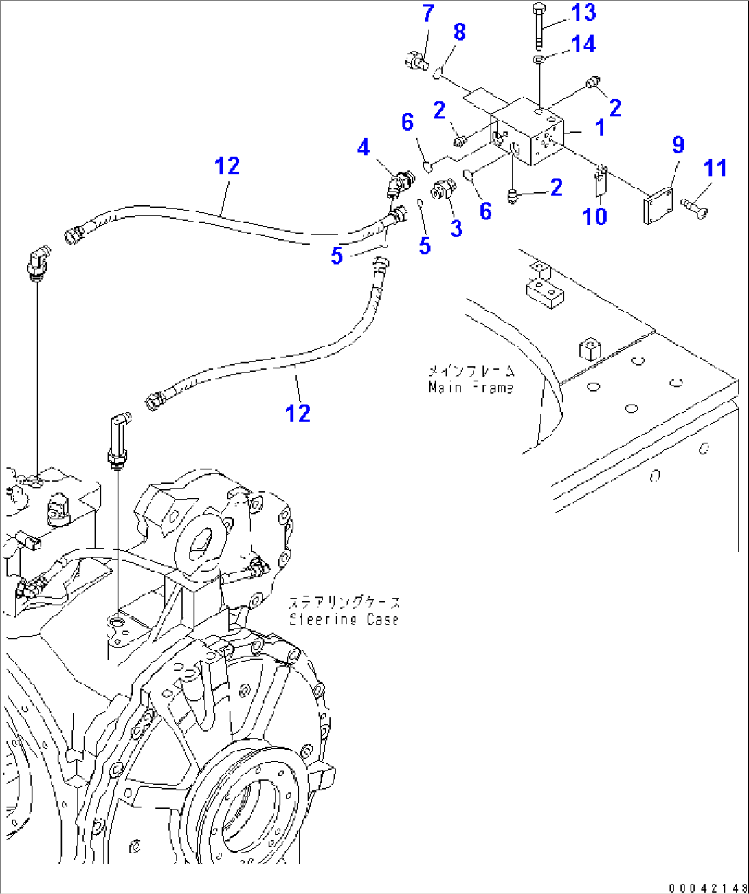 PIN PULLER LINE (FOR MULTI RIPPER)(#80001-)