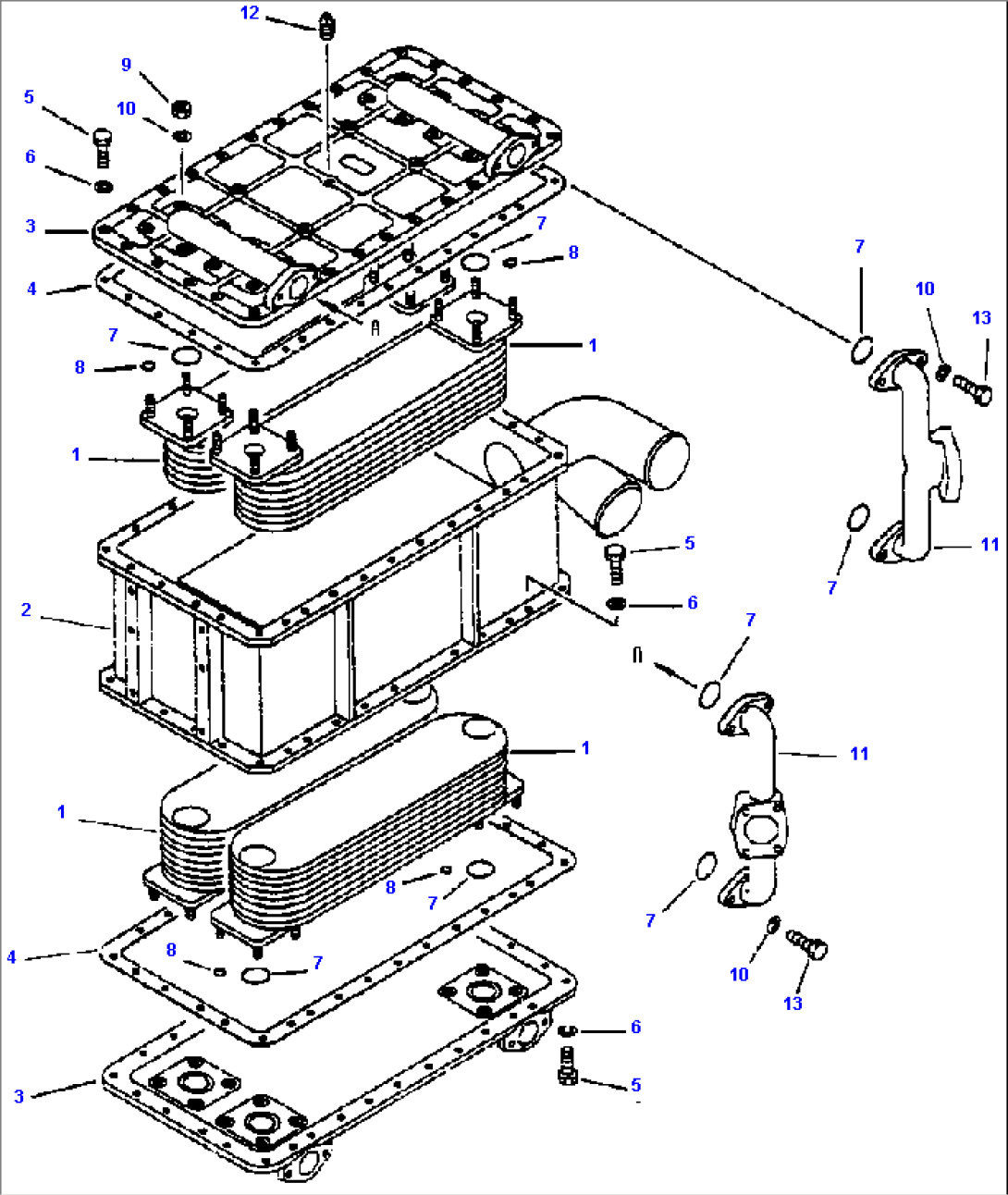 BRAKE OIL COOLER ASSEMBLY (561-03-63101)