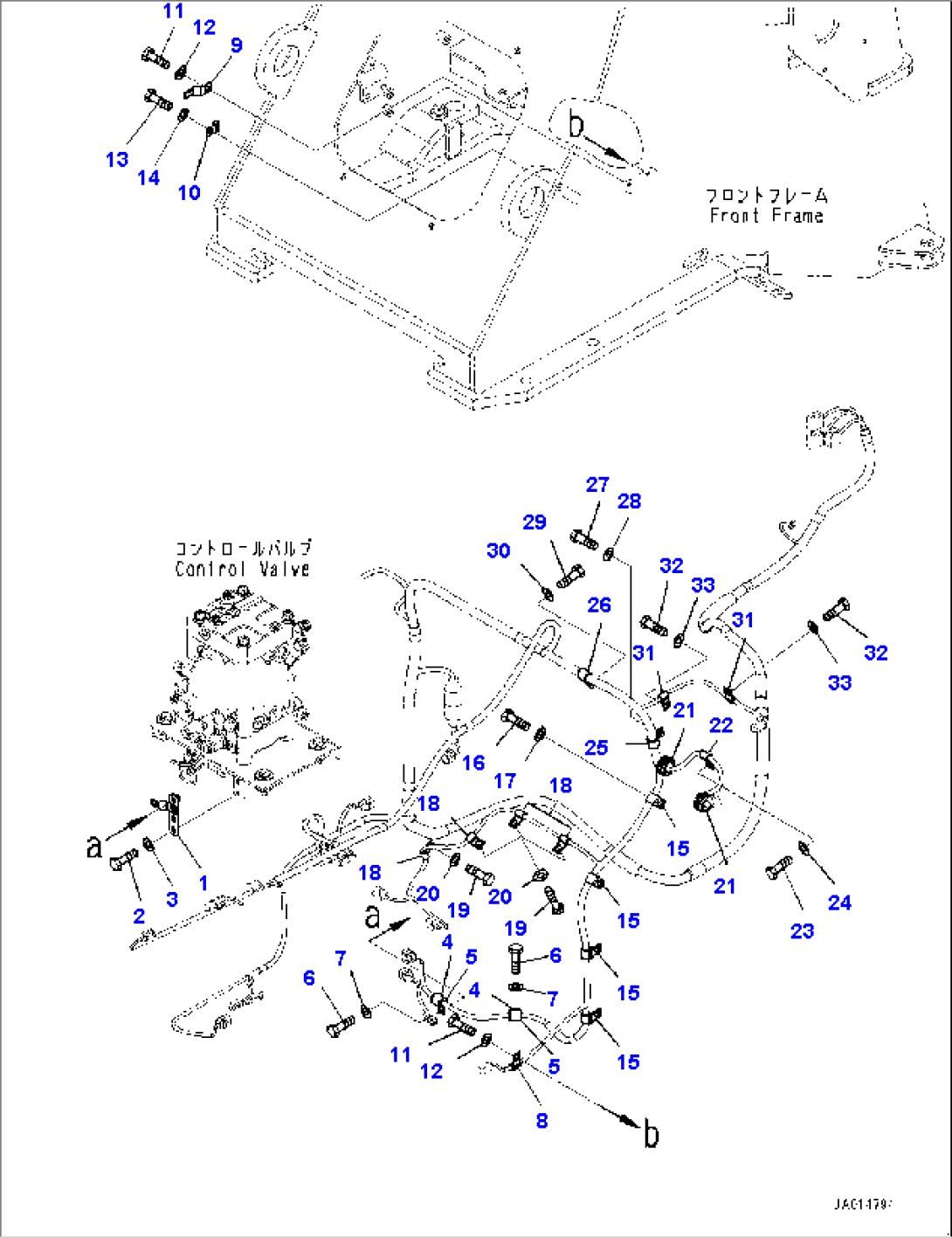 Front Wiring Harness, Mounting (1/3) (#80001-)