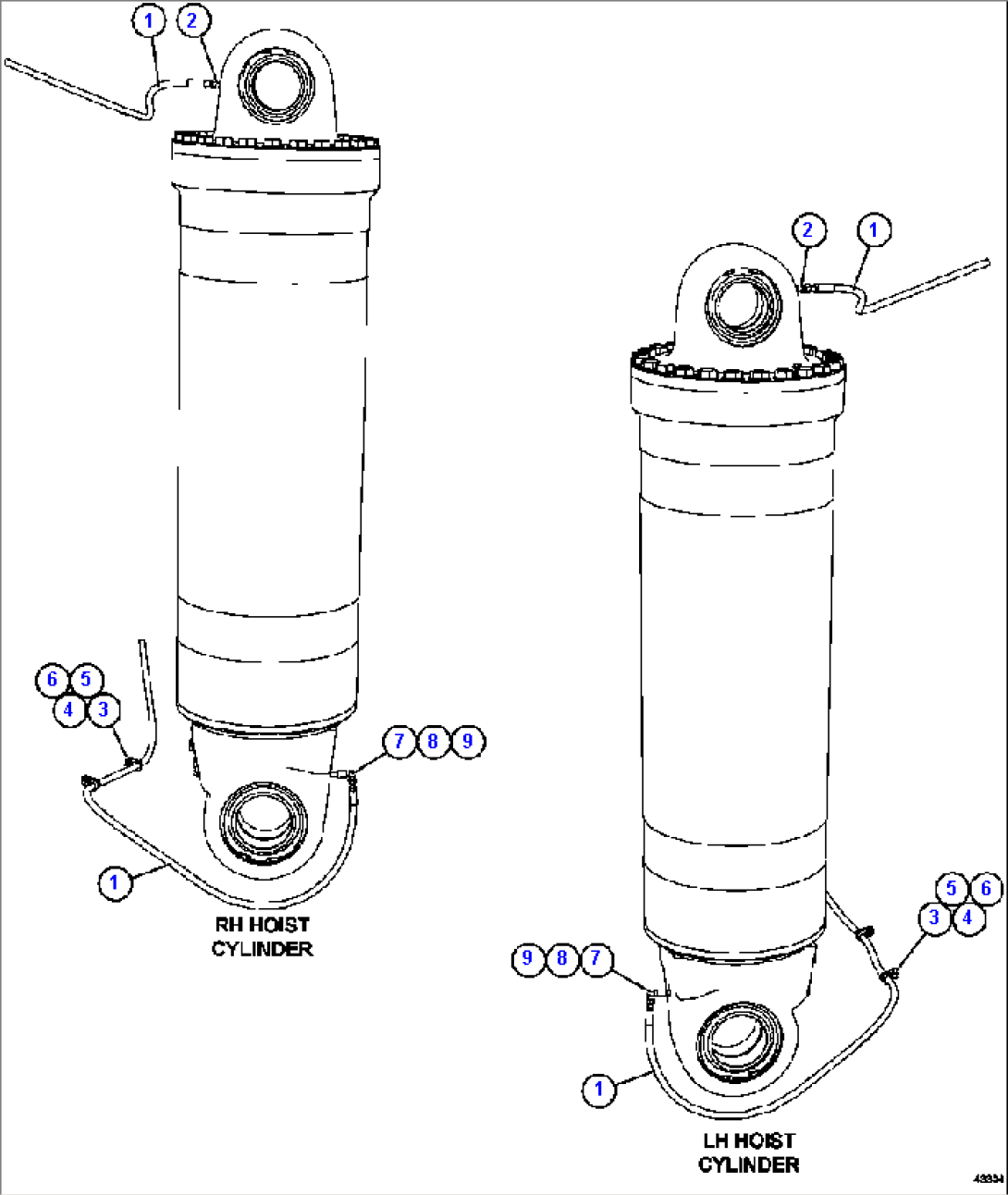 AUTOMATIC LUBRICATION - HOIST CYLINDERS