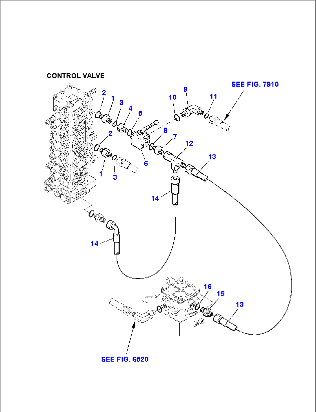 HYDRAULIC PIPING (ATTACHMENT LINE)