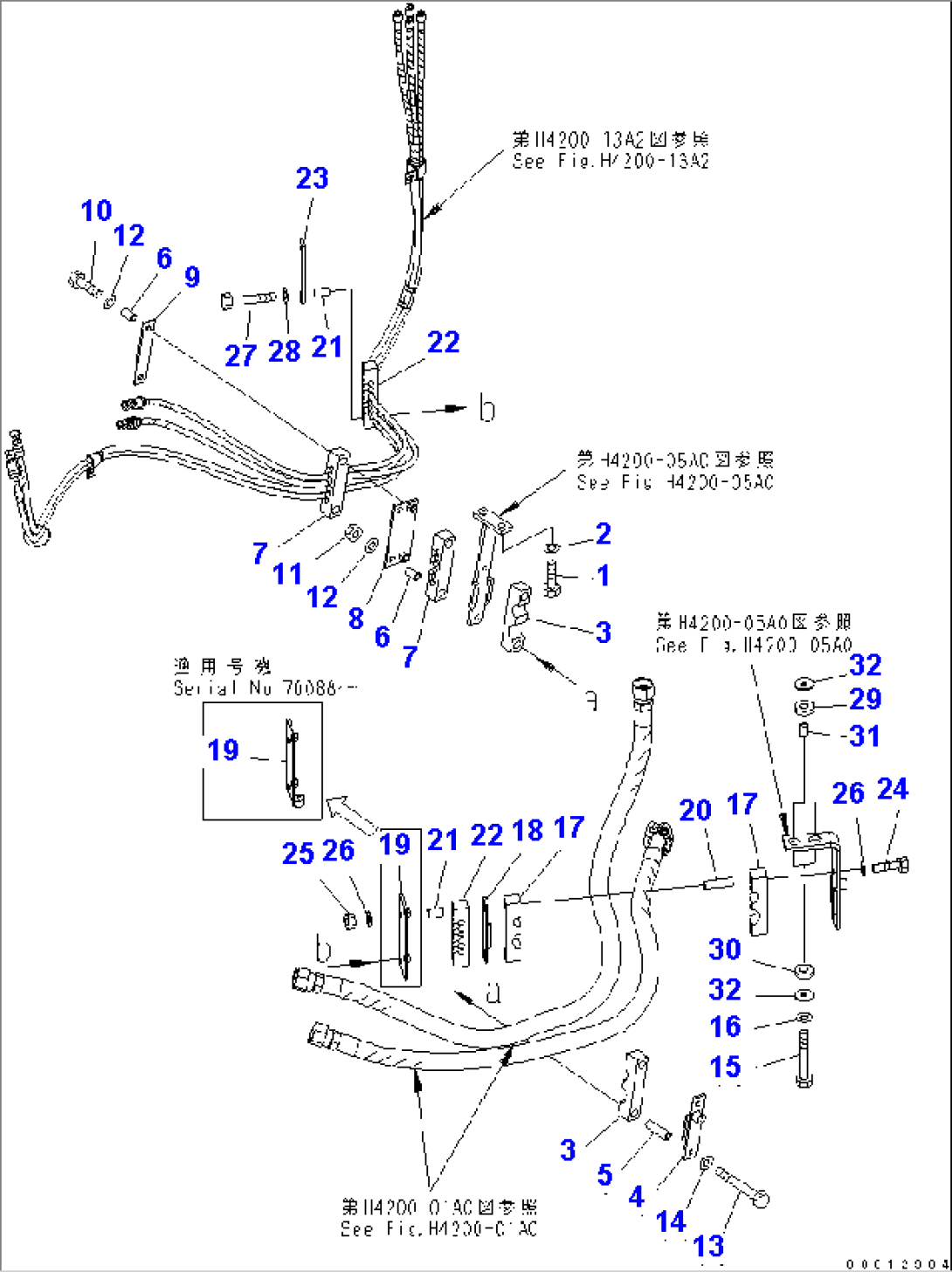 HYDRAULIC PIPING (P.P.C PIPING MOUNT) (FOR 4-SPOOL VALVE)