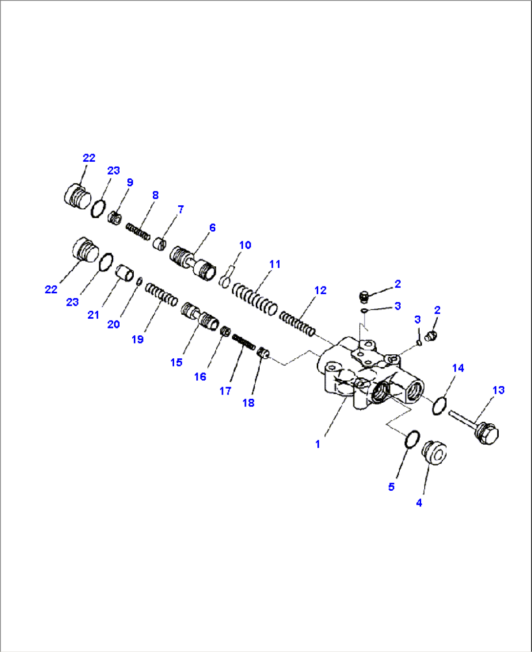 F3300-59A0 TRANSMISSION CONTROL VALVE MAIN RELIEF VALVE