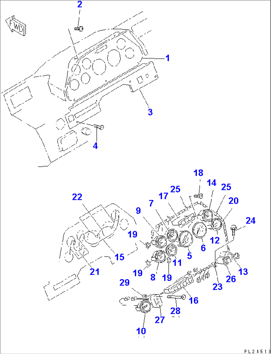 INSTRUMENT PANEL (PANEL)(#1001-1200)