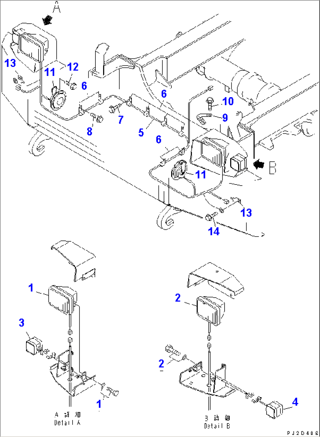 HEAD LAMP AND ELECTRICAL HARNESS
