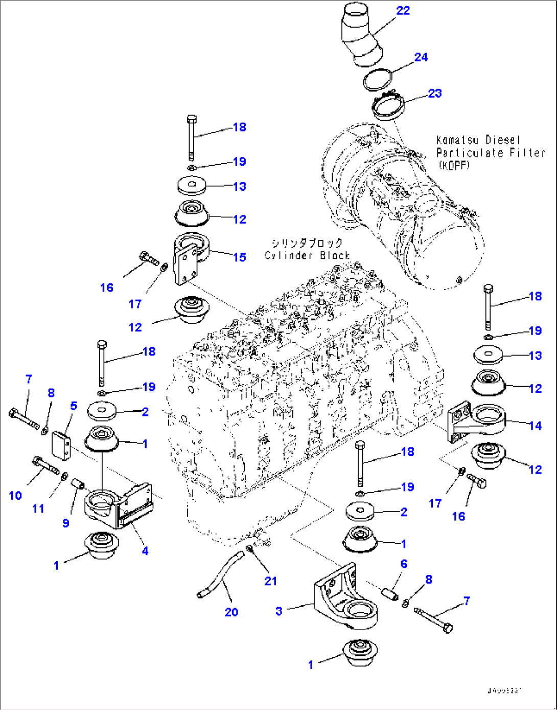 Engine Mounting (#1001-)