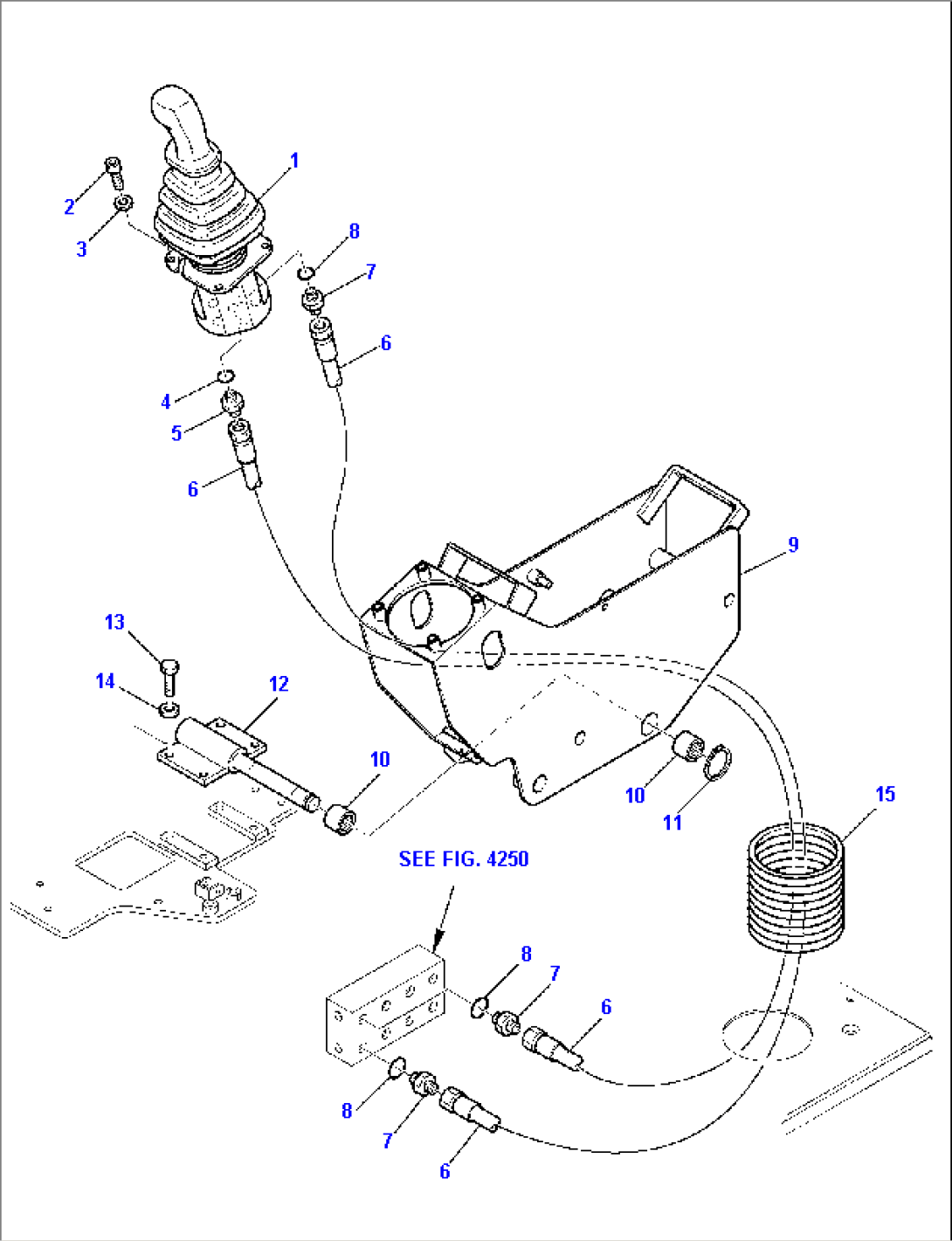 HYDRAULIC PIPING (ARM AND SWING PPC VALVE LINE) (1/2)