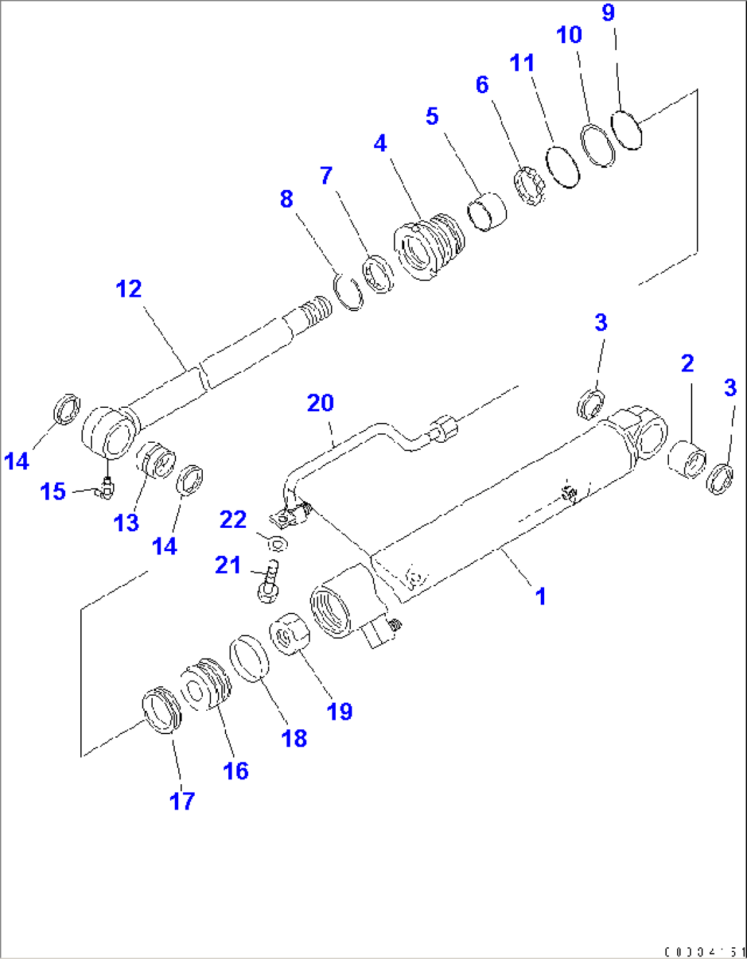 BUCKET CYLINDER (INNER PARTS)(#12634-)