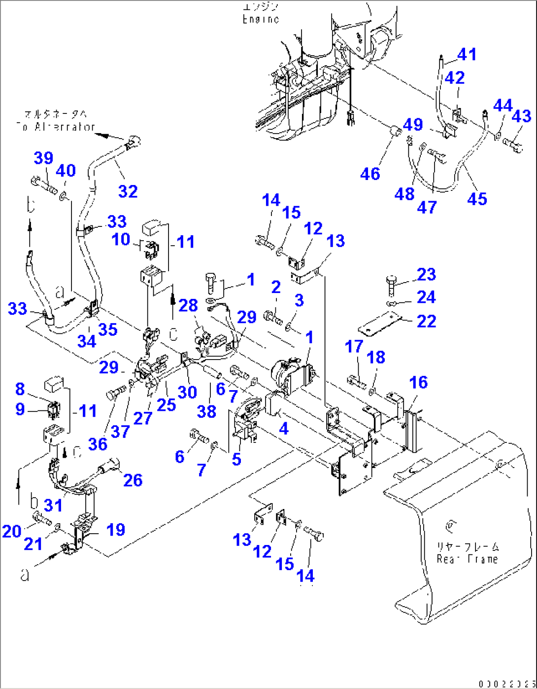 REAR HARNESS (2/4) (RELAY¤ FUSE AND SUB HARNESS) (LIVESTOCK RASING SPEC.)