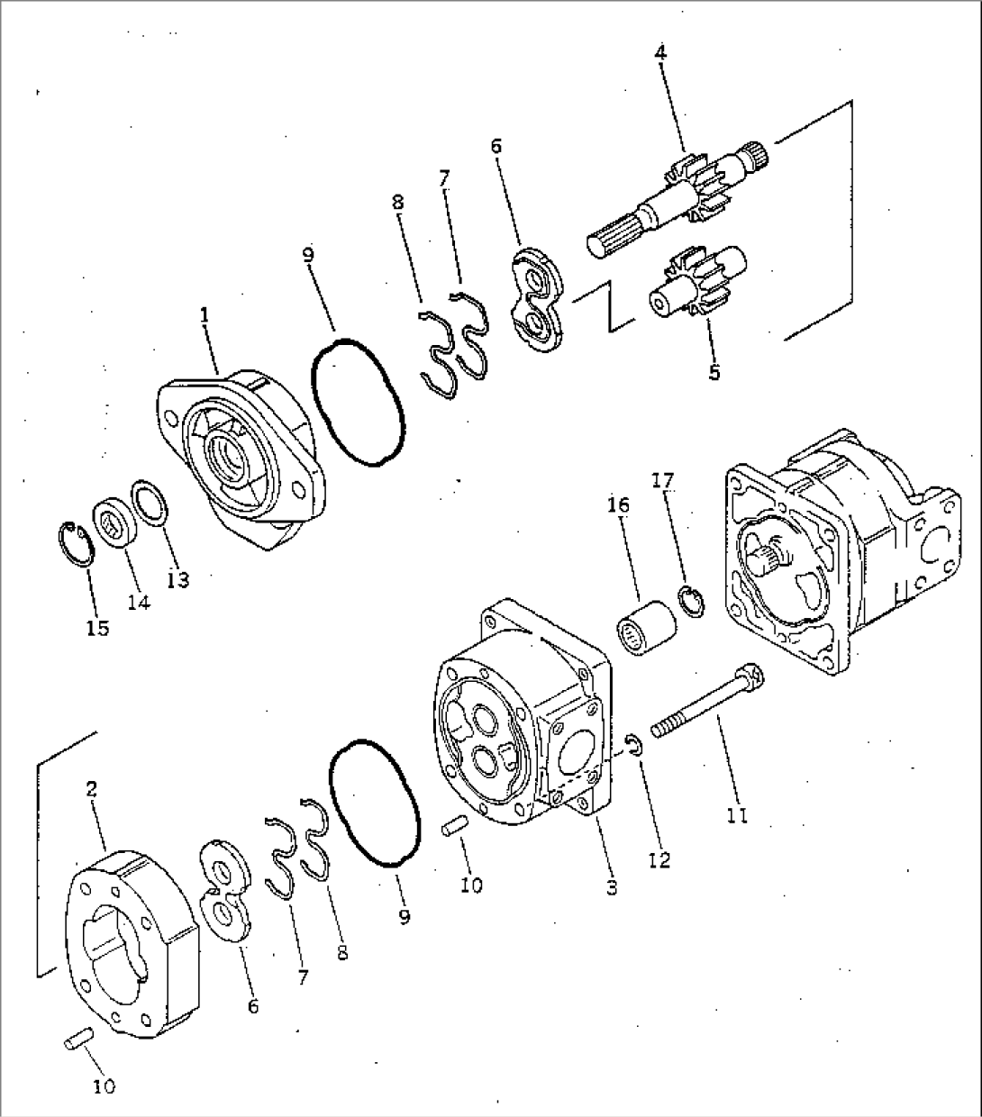 HYDRAULIC PUMP (SWING AND STEERING) (1/2)