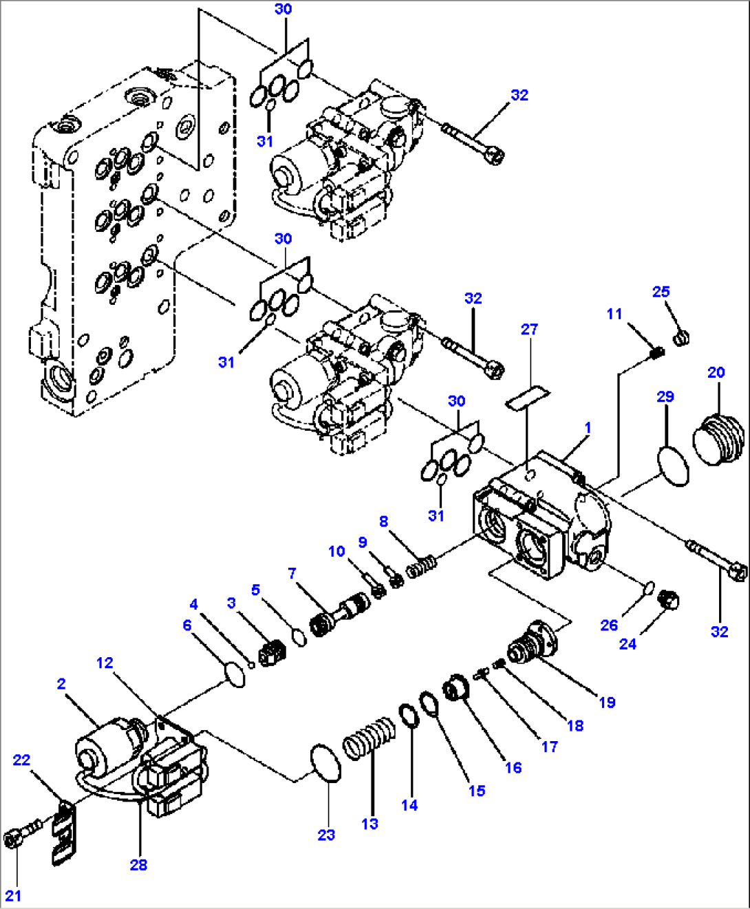 F4350-58A0 TRANSMISSION L.H. MAIN VALVE (2/4)