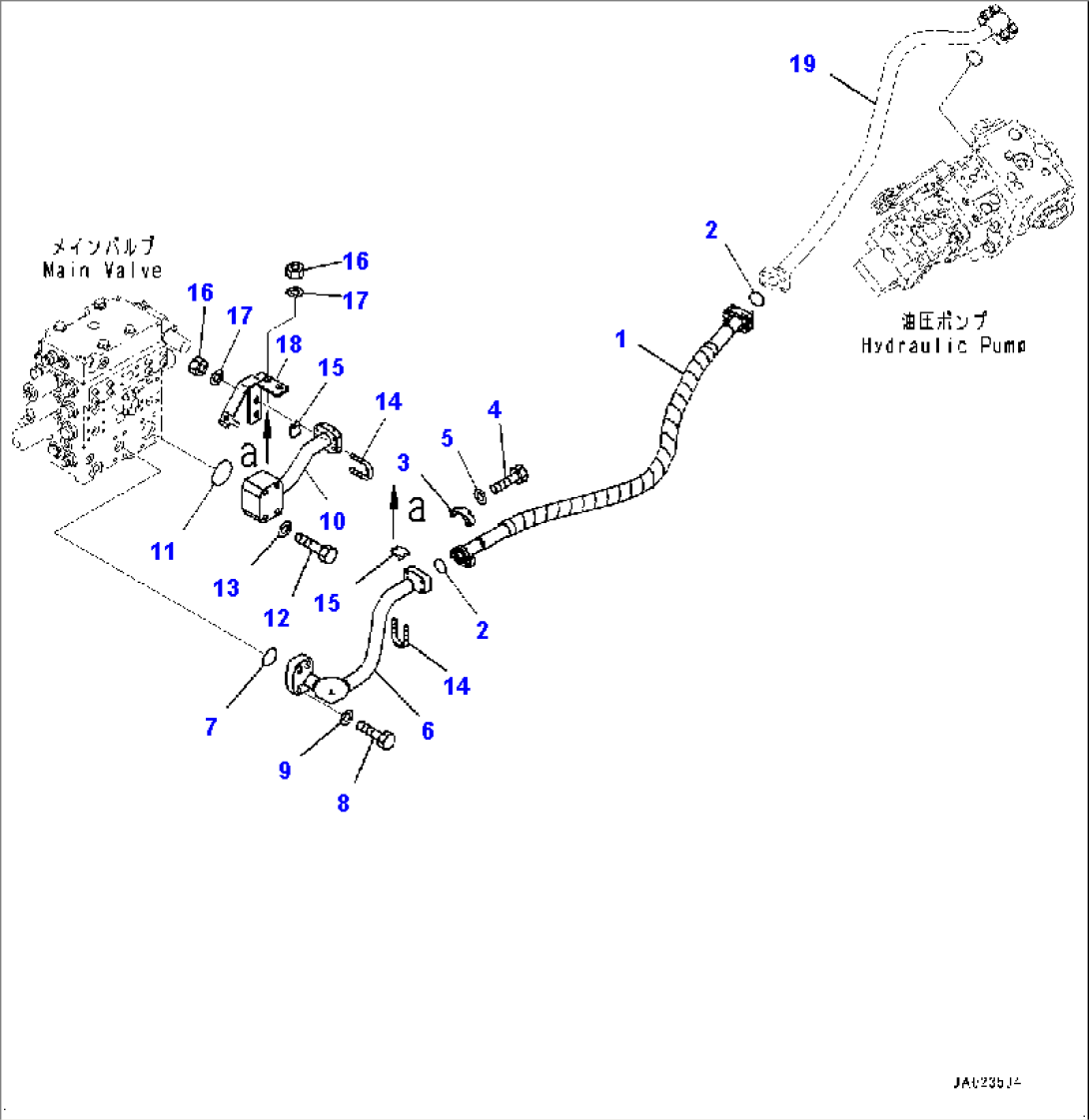 Hydraulic Piping, Delivery Piping (#90216-)