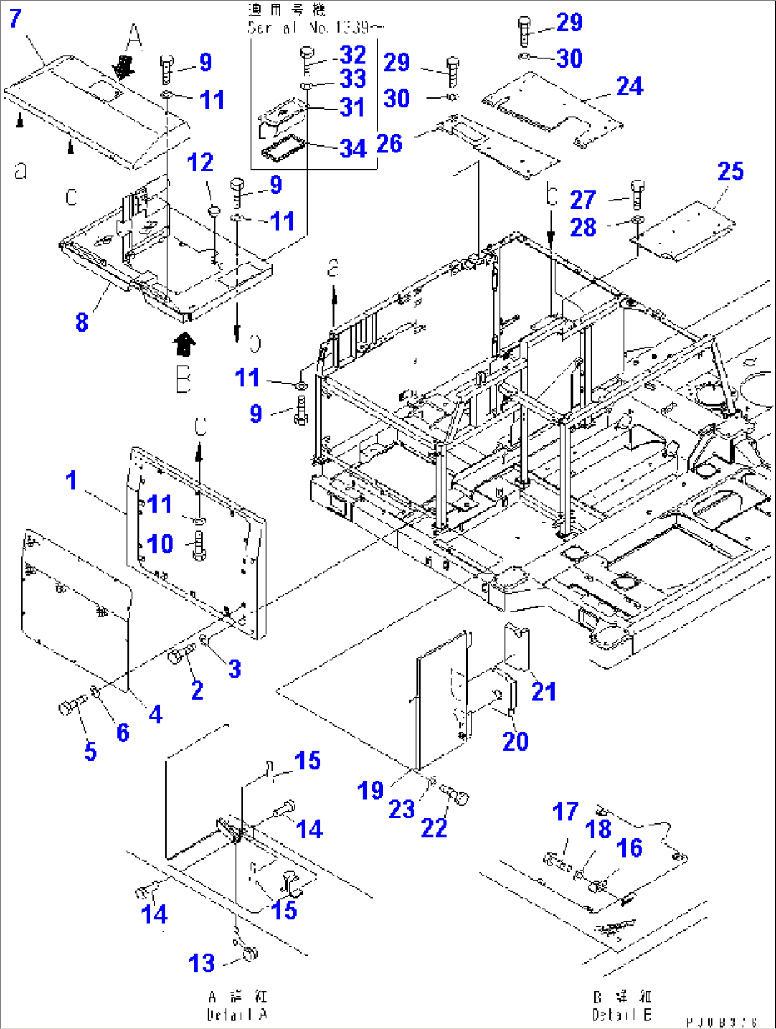 HOOD (ENGINE COVER) (1/2) (NORTH AMERICA SPEC.)