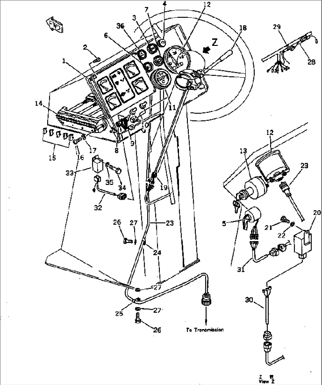 INSTRUMENT PANEL (TBG/ABE SPEC.)(#10001-19999)