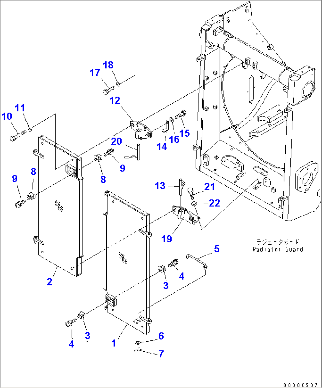 RADIATOR MASK (FOR LANDFILL SPEC.)(#80001-)