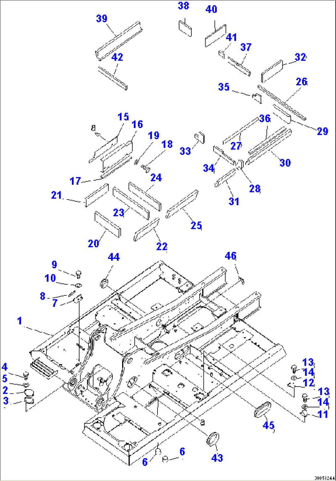 REVOLVING FRAME (FOR FUEL REFILL PUMP) (WITH DECK GUARD)