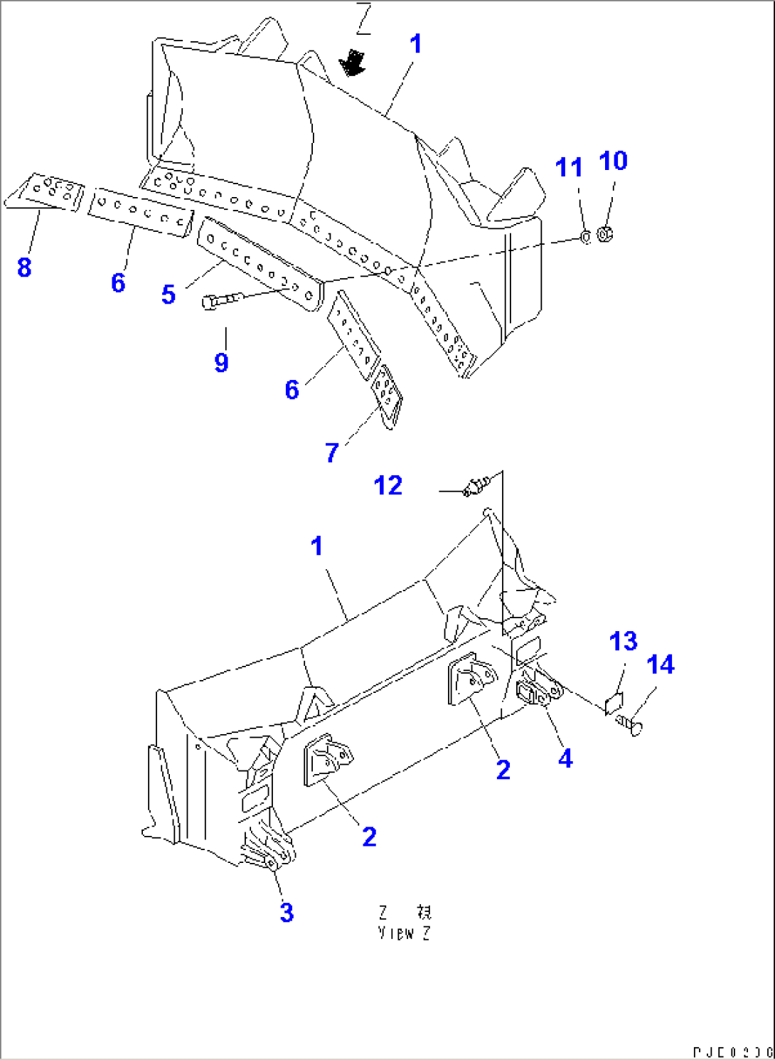 U-BLADE (FOR COAL DOZER) (WITH TILT) (D85A)(#36534-37821)