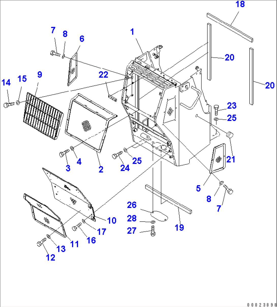 RADIATOR GUARD (WITH NET)(#30501-)