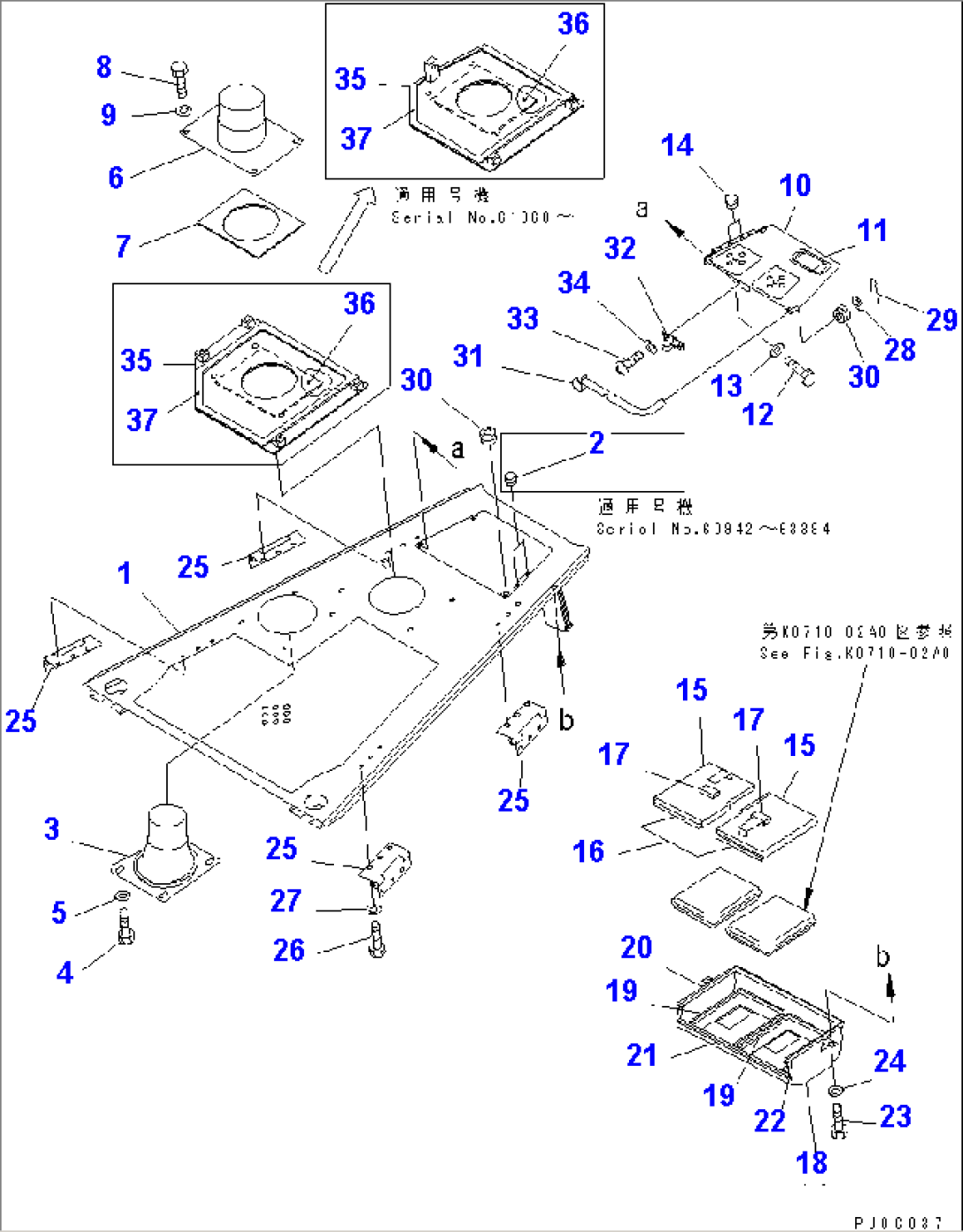 ENGINE HOOD (WITH CAB) (WITH ROPS SWEEP)(#60942-65000)