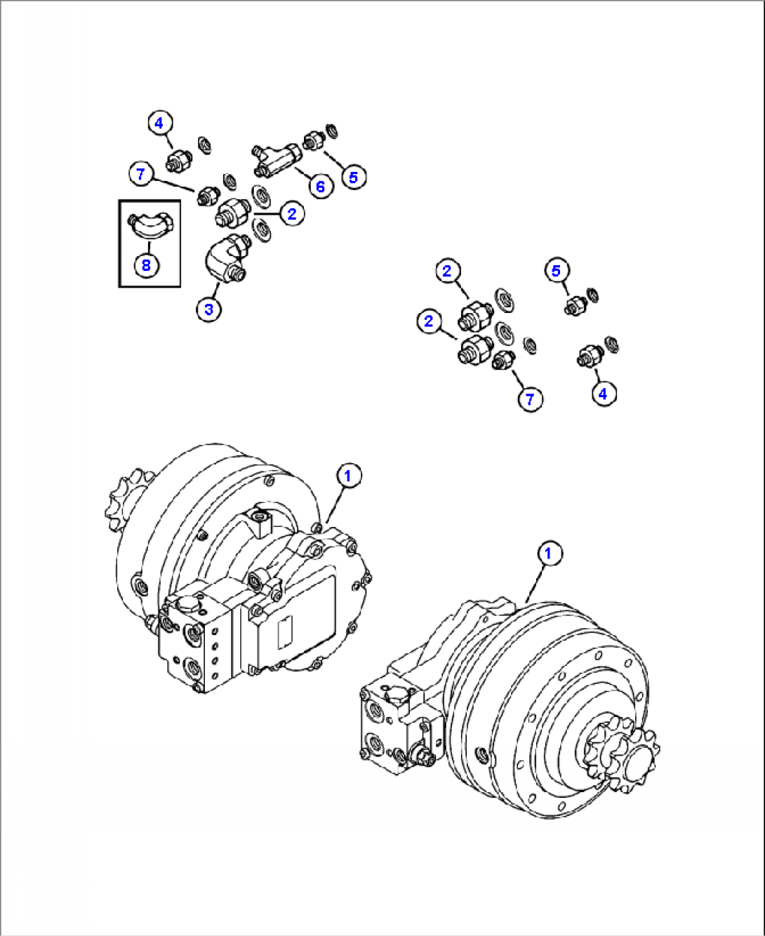 H3005-1A09 FITTING LOCATION FINAL DRIVES