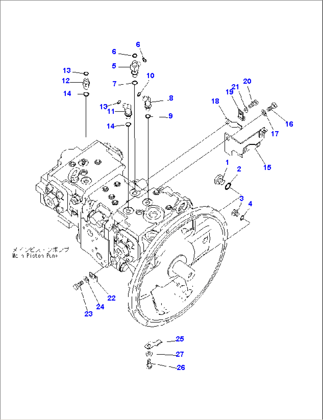 MAIN PUMP (FOR 1-ACTUATOR)