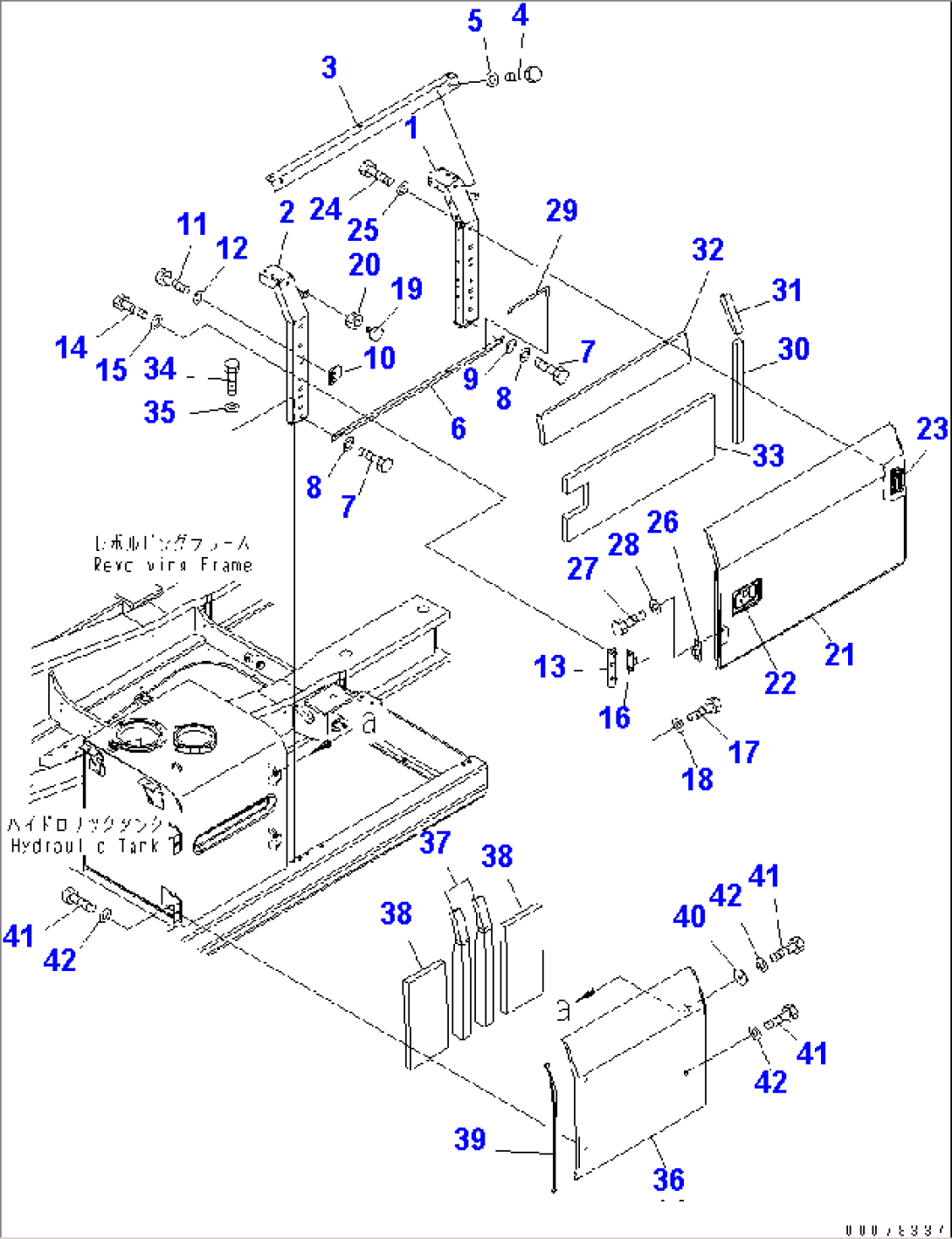 LEFT SIDE DOOR (MACHINE CAB) (#K50001-K50349)