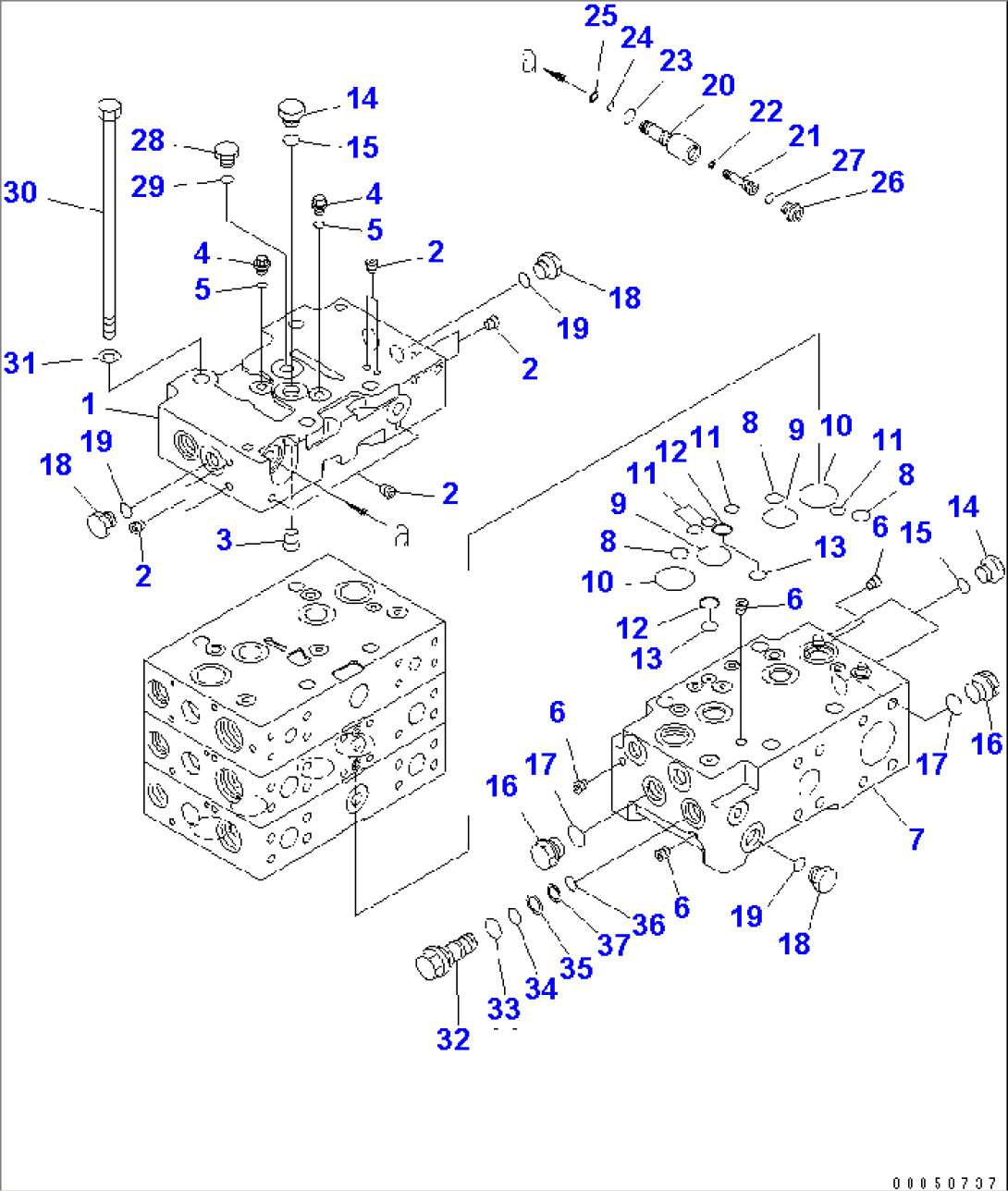 MAIN VALVE (2-SPOOL) (1/8)