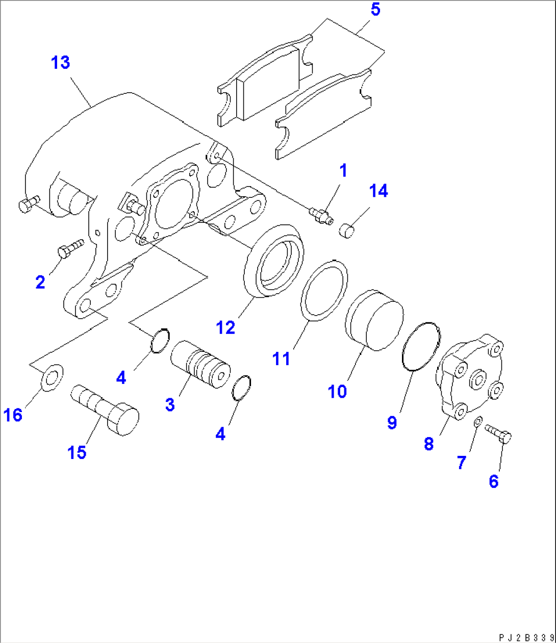 SERVICE BRAKE CALIPER