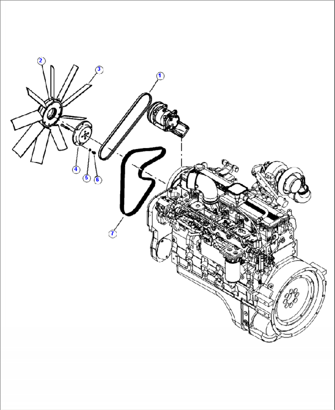 C0103-01A0 REVERSIBLE FAN AND BELTS