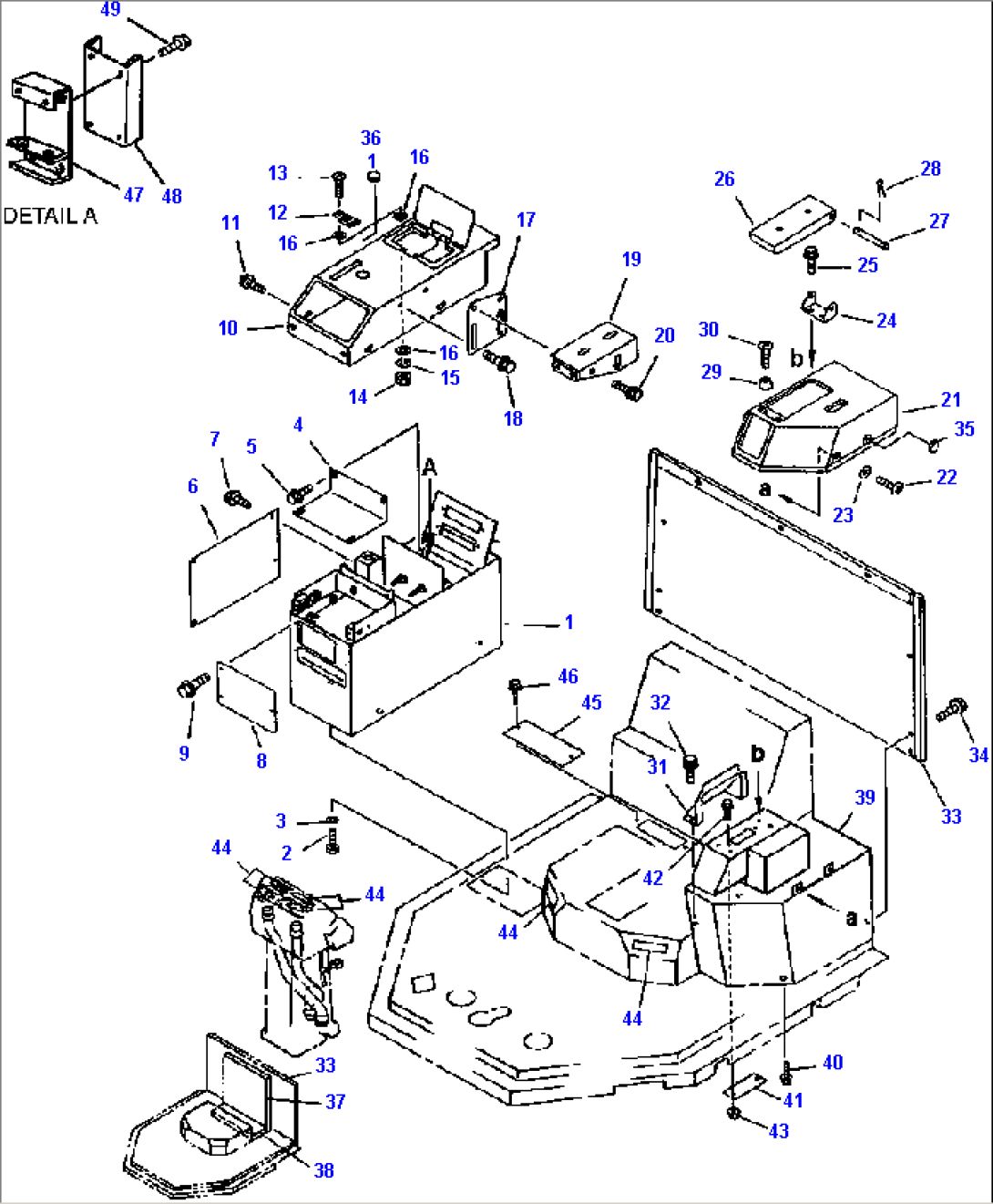 FIG NO. 5125 CONSOLE BOX MACHINES WITHOUT AIR CONDITIONER OR HEATER