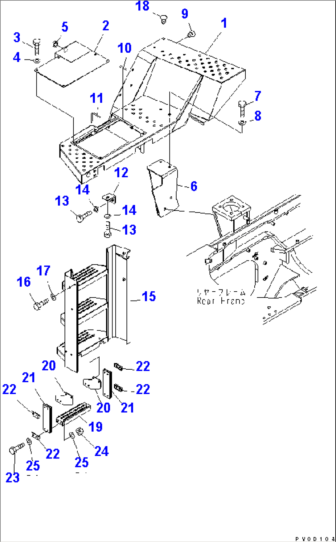 LADDER (FLOOR R.H.)(#70001-80502)