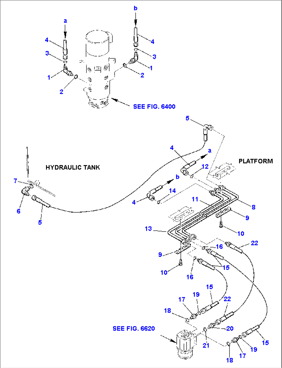 HYDRAULIC PIPING (STEERING LINE) (2/2)