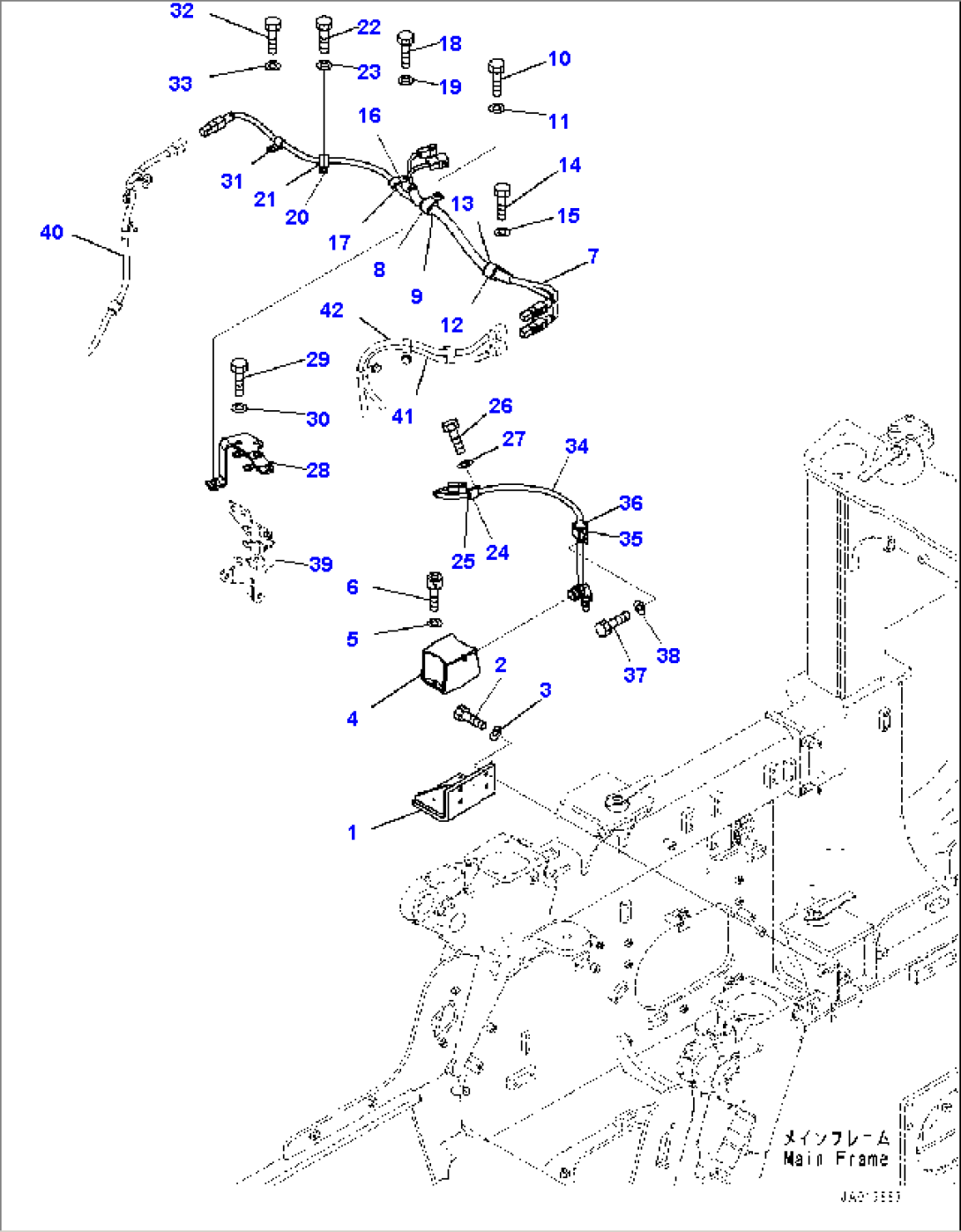 IMU Sensor Wiring Harness, IMU Sensor (#B60001-)