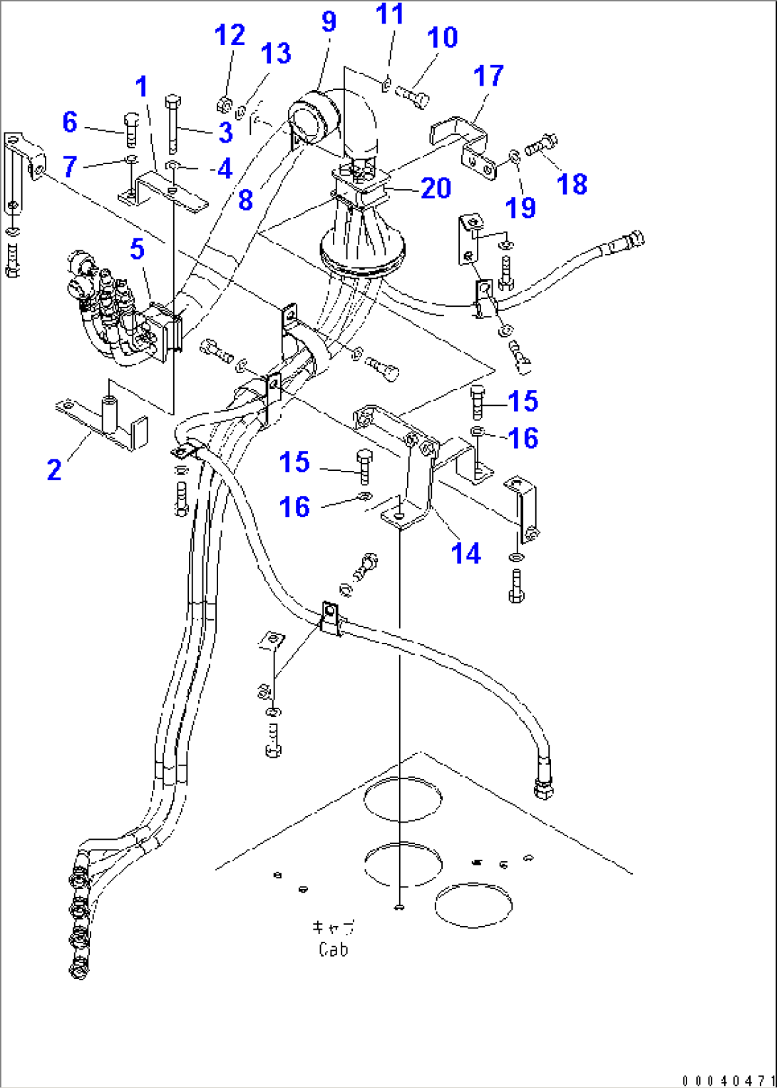 LOADER CONTROL (PPC HOSE) (2/2)(#85001-)