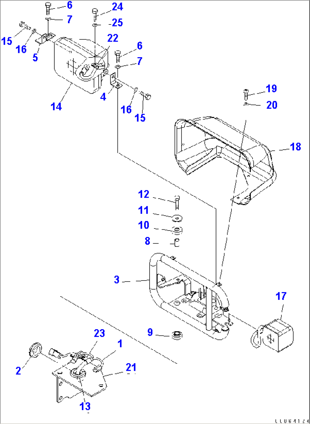 FRONT LIGHT (HEAD LAMP) (L.H.)(#55001-)