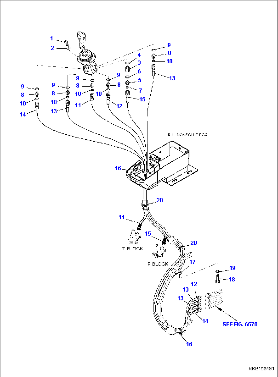 HYDRAULIC PIPING (R.H. SERVOCONTROL LINE)