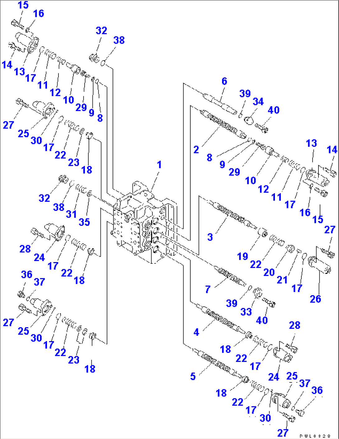 MAIN VALVE (5/8) (FOR OFFSET BOOM)(#10126-)