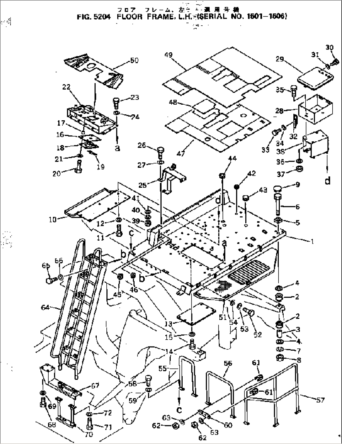 FLOOR FRAME L.H.(#1501-1506)