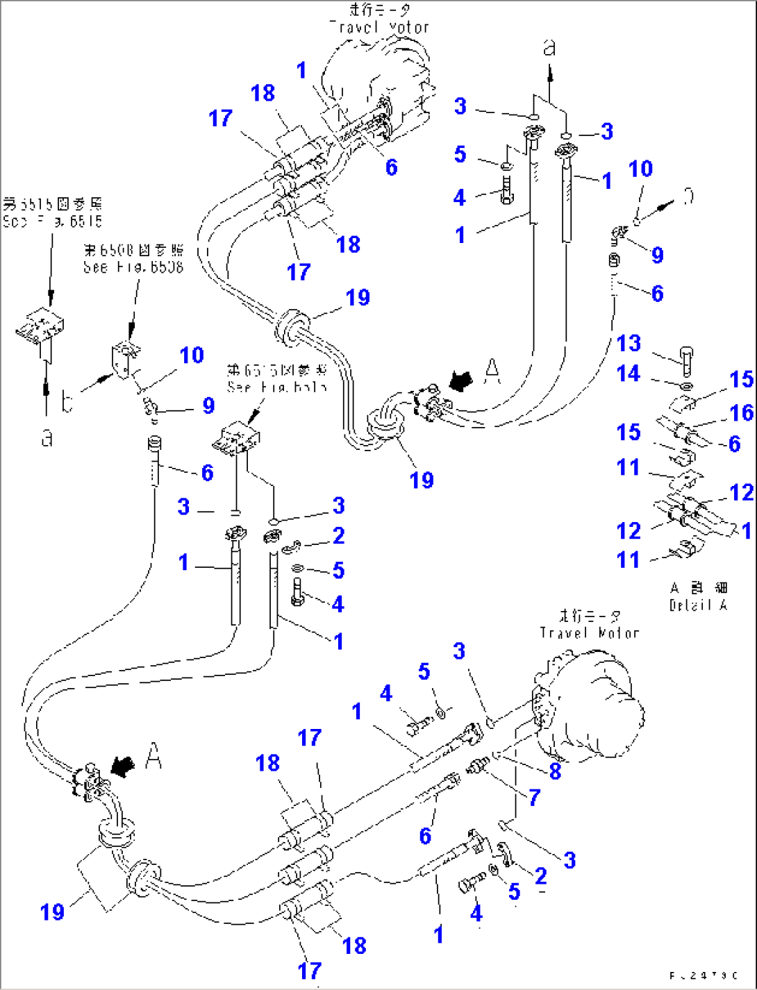 TRAVEL CONTROL PIPING(#1005-1011)