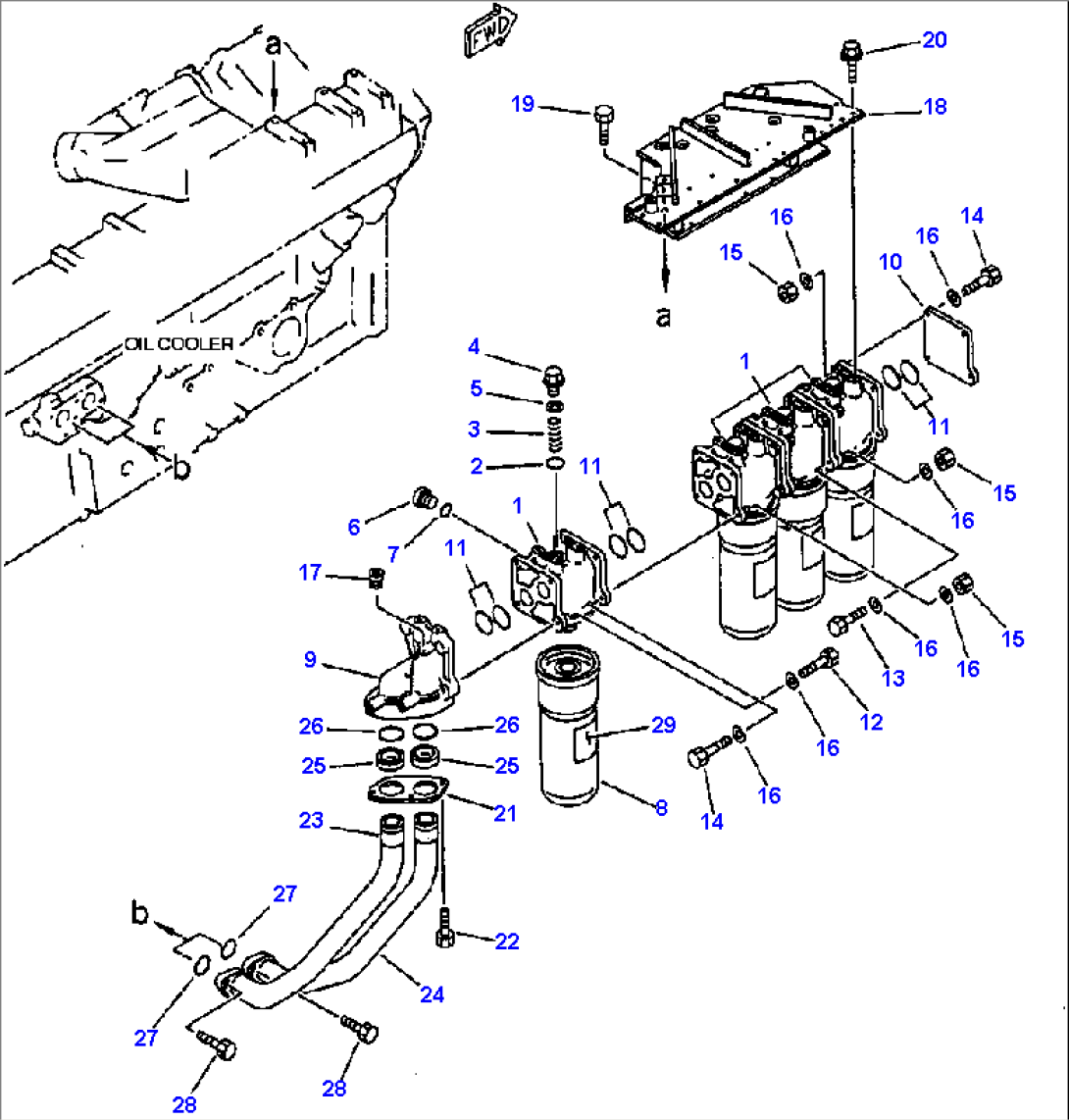 FIG NO. 0311A LUBE OIL FILTER AND PIPING